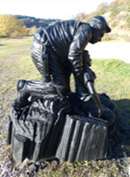 Llanerch Colliery Disaster statue