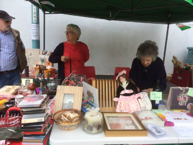 Volunteers on the 'White Elephant' stall