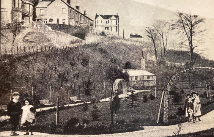 Vintage image of Abertillery park