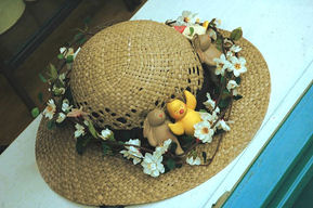 Photograph of an Easter bonnet