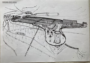 Artists drawing of festival park