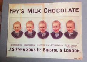 Old sign of Fry's Chocolate