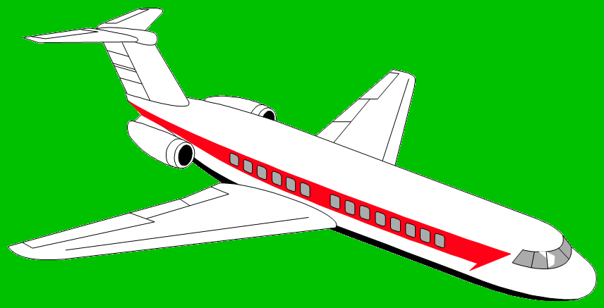 Cartoon of a plane
