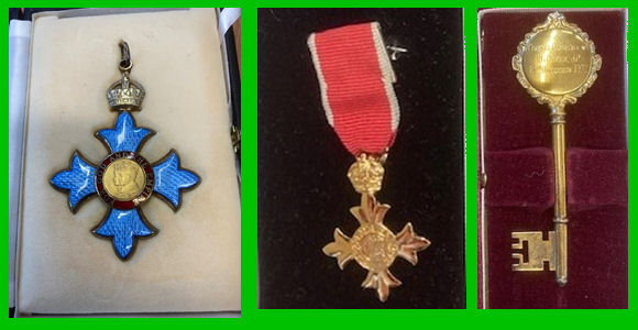 Photo of Councillor Ray Owen's medals