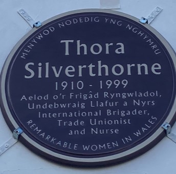 Photo of Thora Silverthorn plaque